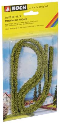 Model Hedges green, 2 pieces, 1 x 0,6 cm, each 50 cm long 